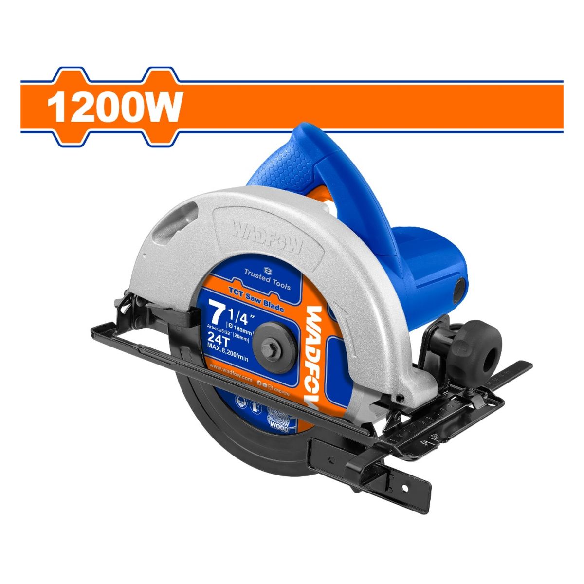 GENERICO - Sierra Circular 1200w profesional Wadfow