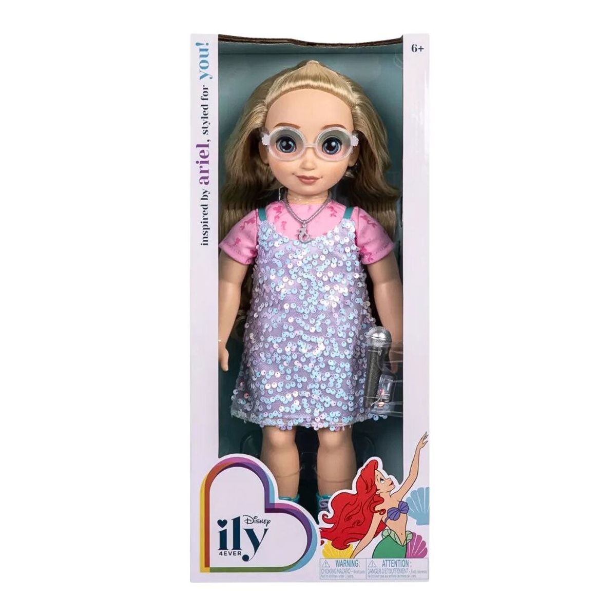 JAKKS PACIFIC - Muñeca Toddler Disney Ily Inspirada en Ariel La Sirenita