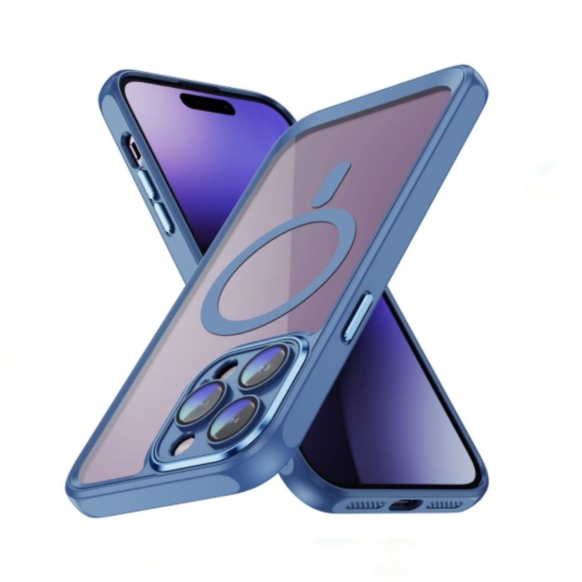 GENERICO - Case Con Magsafe Para Iphone 14 - Azul