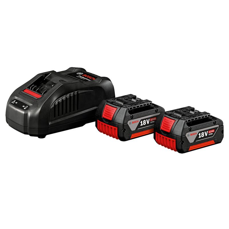BOSCH - Kit Baterías + Cargador Bosch 18v 4.0 Amperios