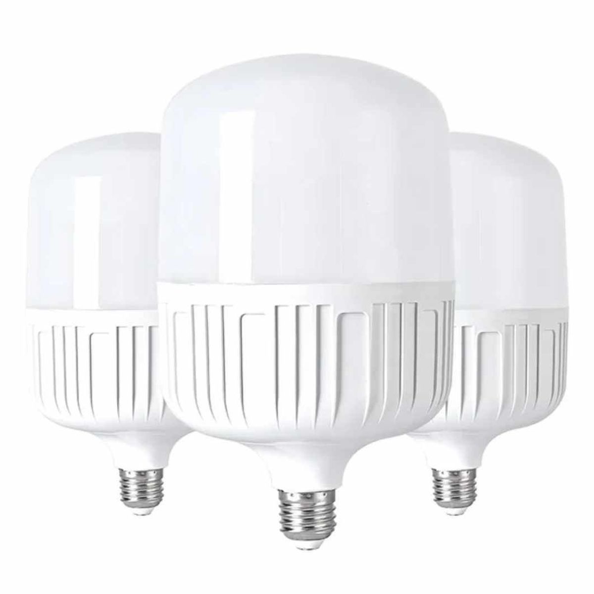GENERICO - Foco 3 Unidades LED 60W Potente Ahorrador Luz Blanca E27 Bombillo