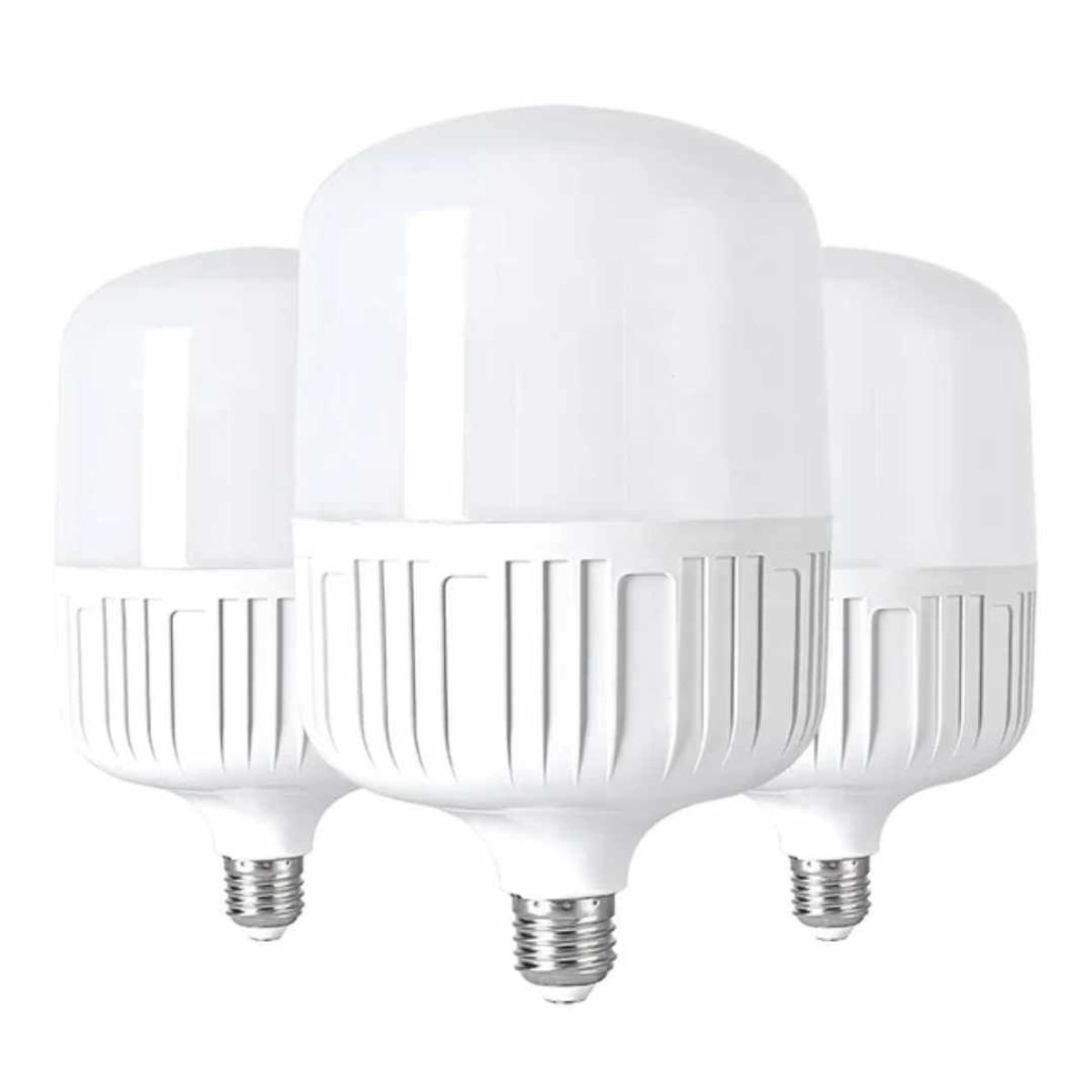 GENERICO - Foco 3 Unidades LED 60W Potente Ahorrador Luz Blanca E27 Bombillo