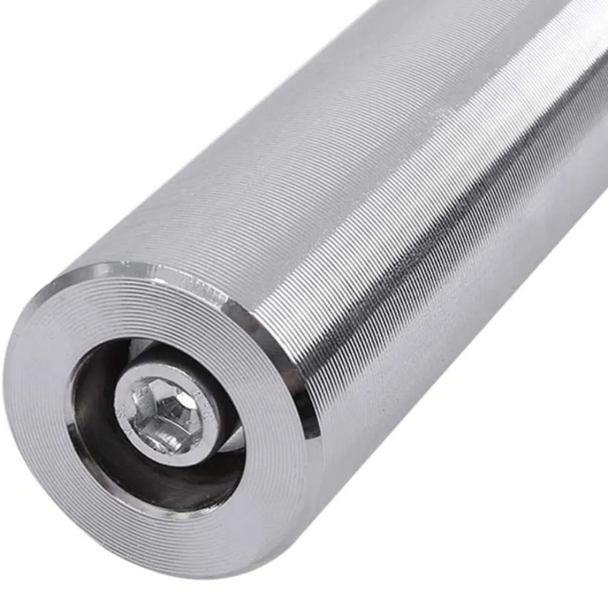 REAL FITNESS PERU - Barra Recta Olimpica Cromada de 150mt + Ganchos