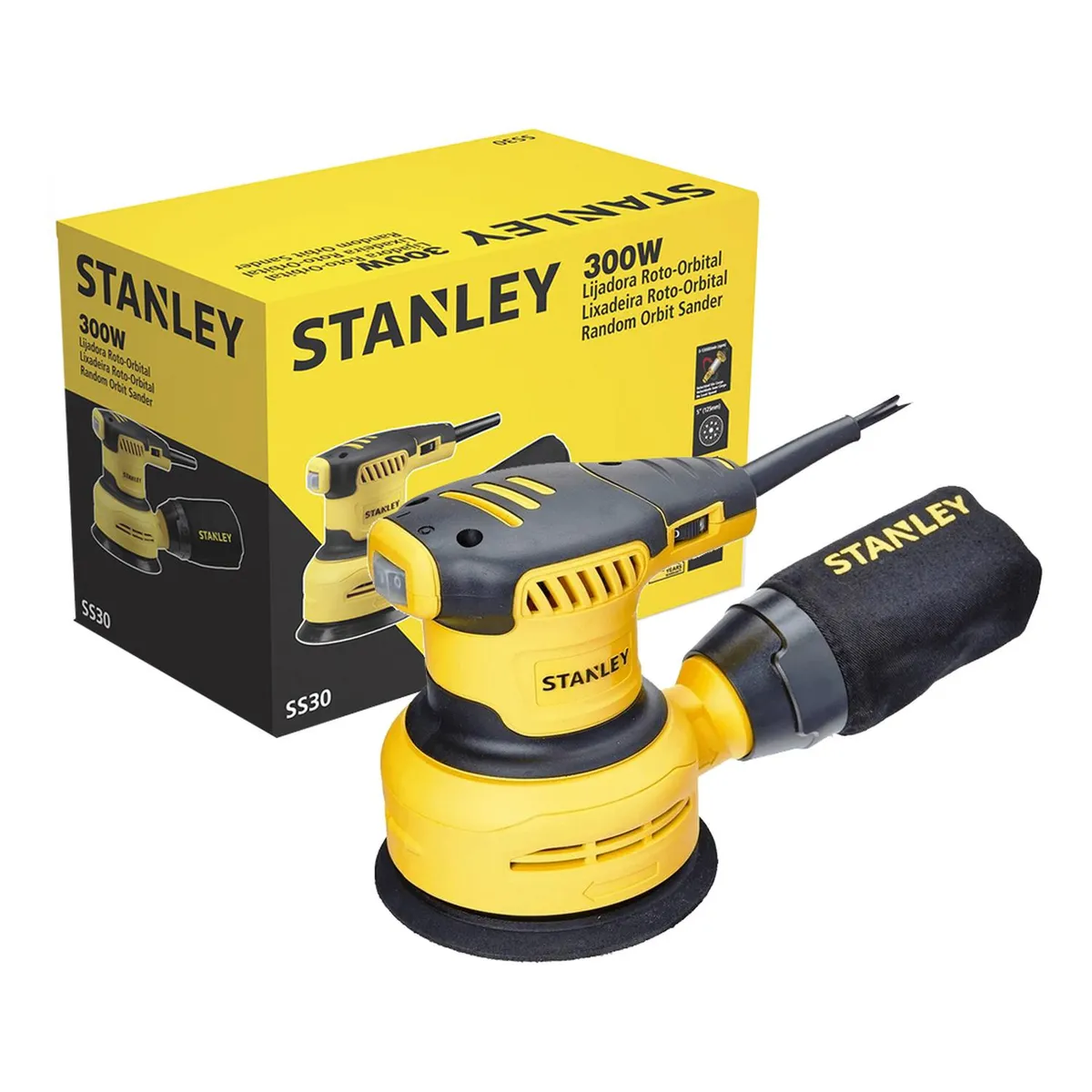 STANLEY - Lijadora Excéntrica 125 Mm 300w 13000 Rpm Stanley Ss30-b2