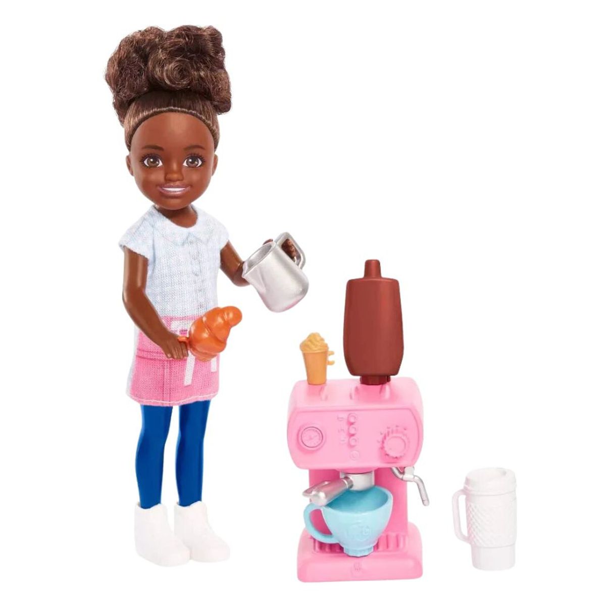 BARBIE - Muñeca Barbie Chelsea Barista Morena