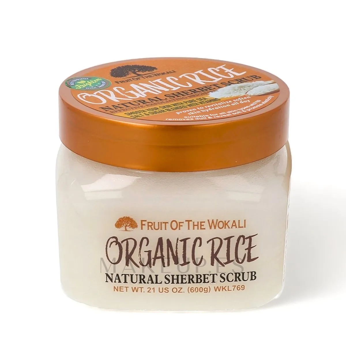 WOKALI - Exfoliante Corporal Natural Organic Rice Fruit Of The Wokali 600g