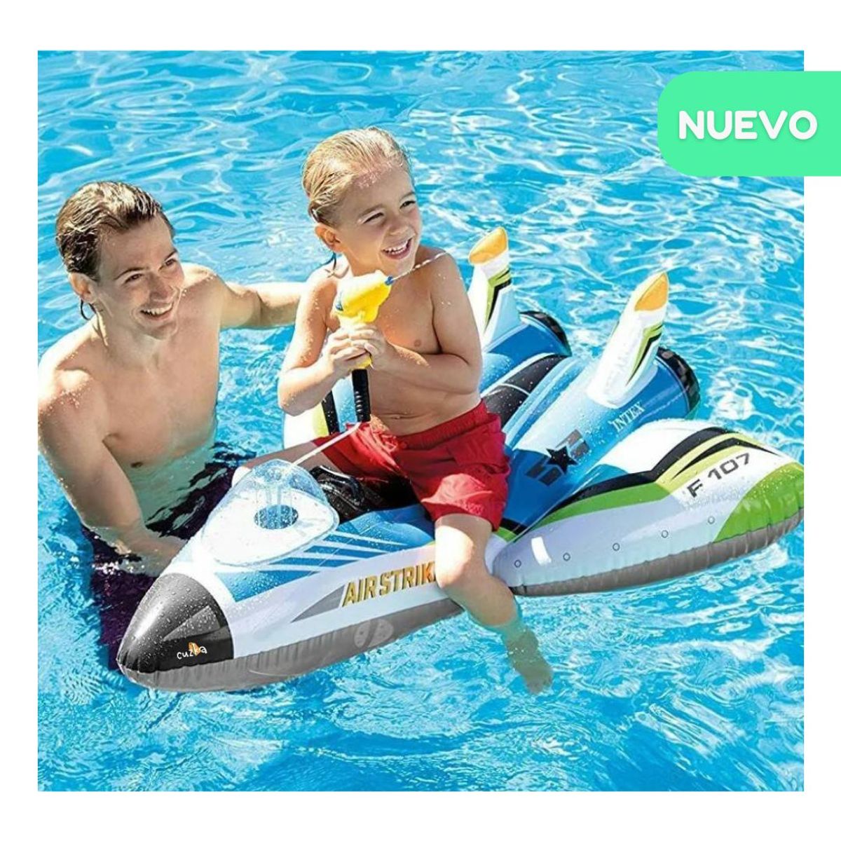 INTEX - Flotador para niños «AVION» Blue