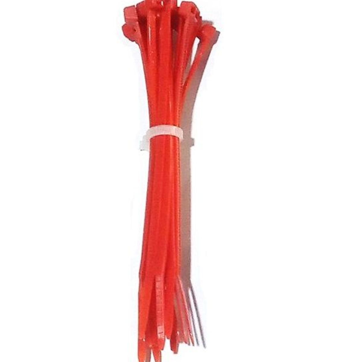 GENERICO - CINTILLO DE AMARRE ROJO POR 100 UNIDADES DE 10CM X 2.5MM