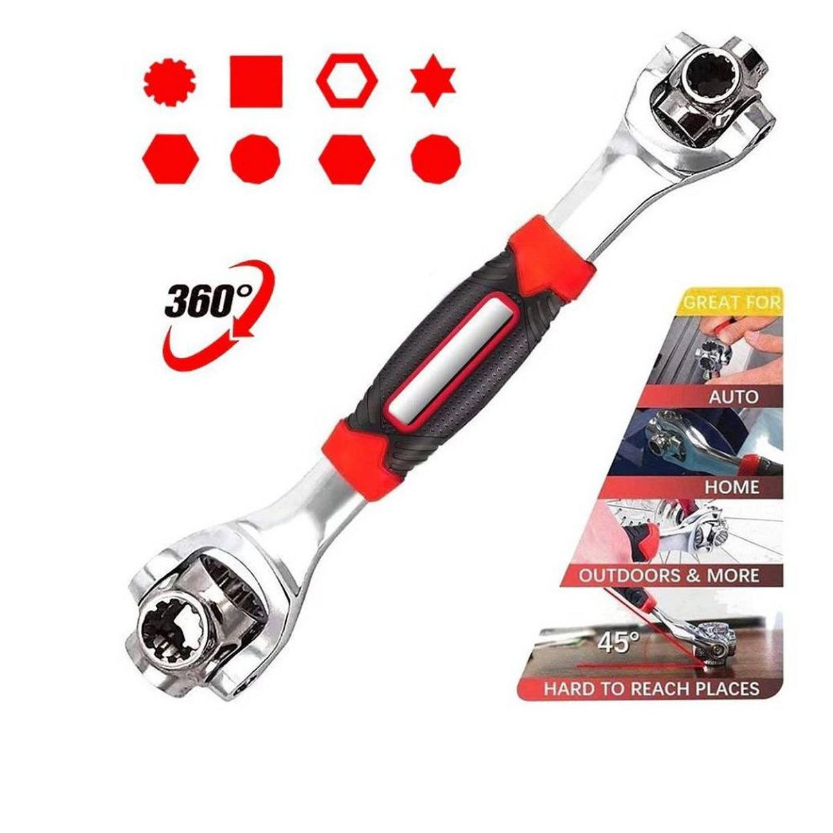 GENERICO - Llave universal wrench 48 en 1 acero herramienta