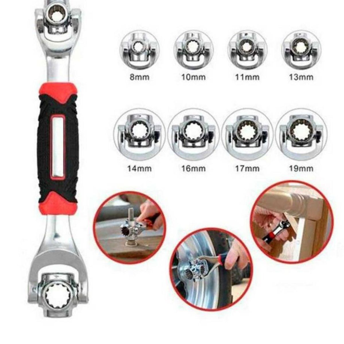 GENERICO - Llave universal wrench 48 en 1 acero herramienta