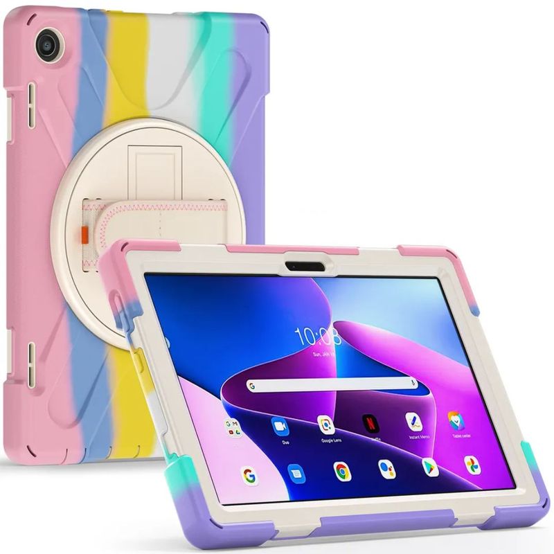 GENERICO - Funda Protector Armor para Tablet Lenovo M10 Plus 3ra Gen106 Arcoiris