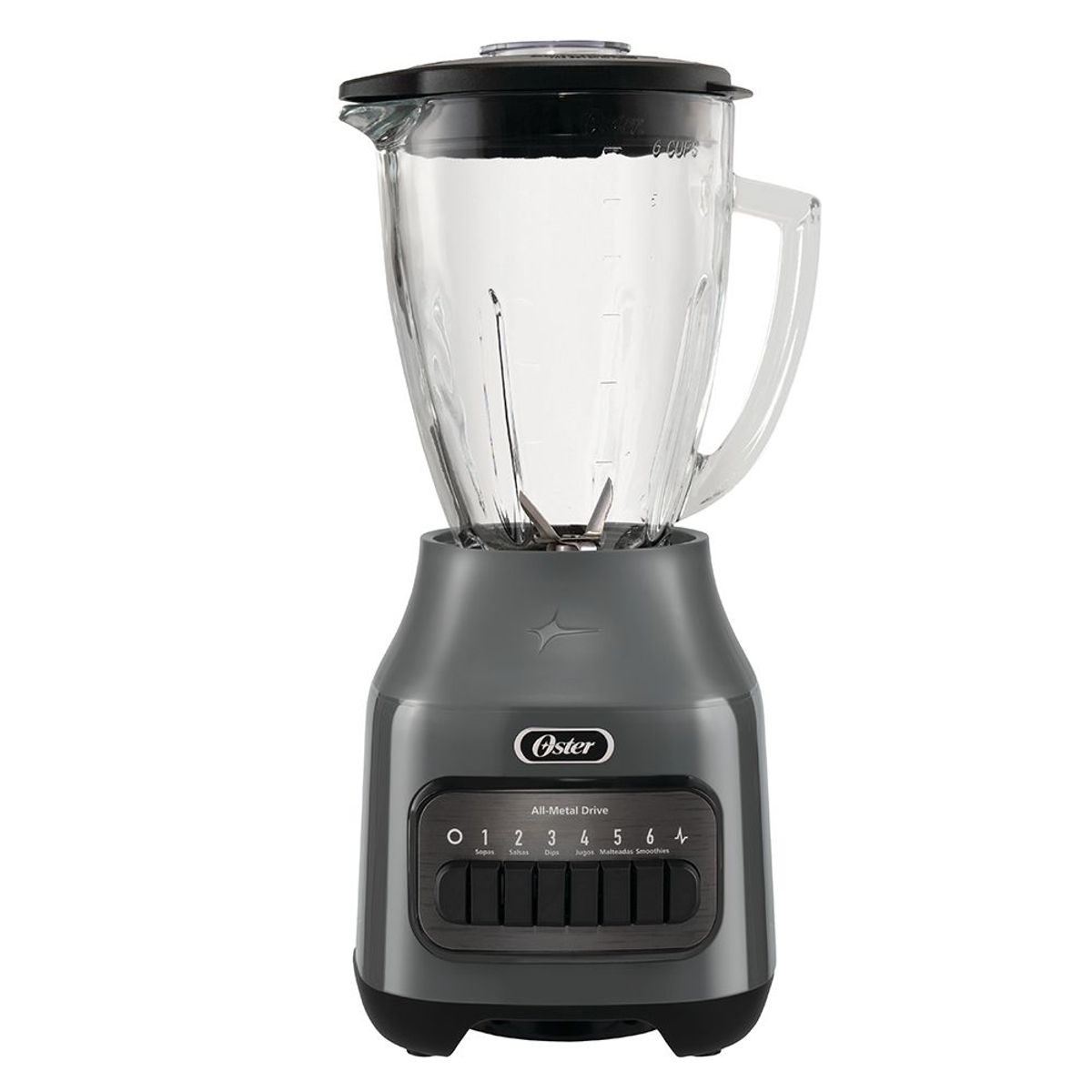 OSTER - Licuadora 1.5L Oster con 6 Velocidades BLSTPEG GPB Gris