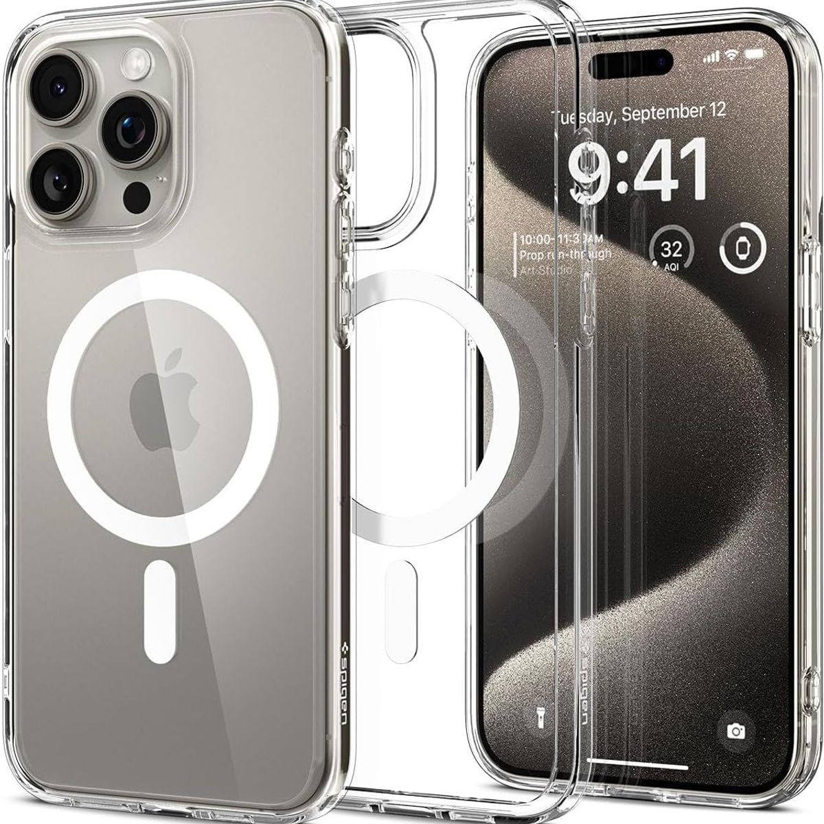 GENERICO - Case iPhone 15 Pro Max MagSafe - Transparente