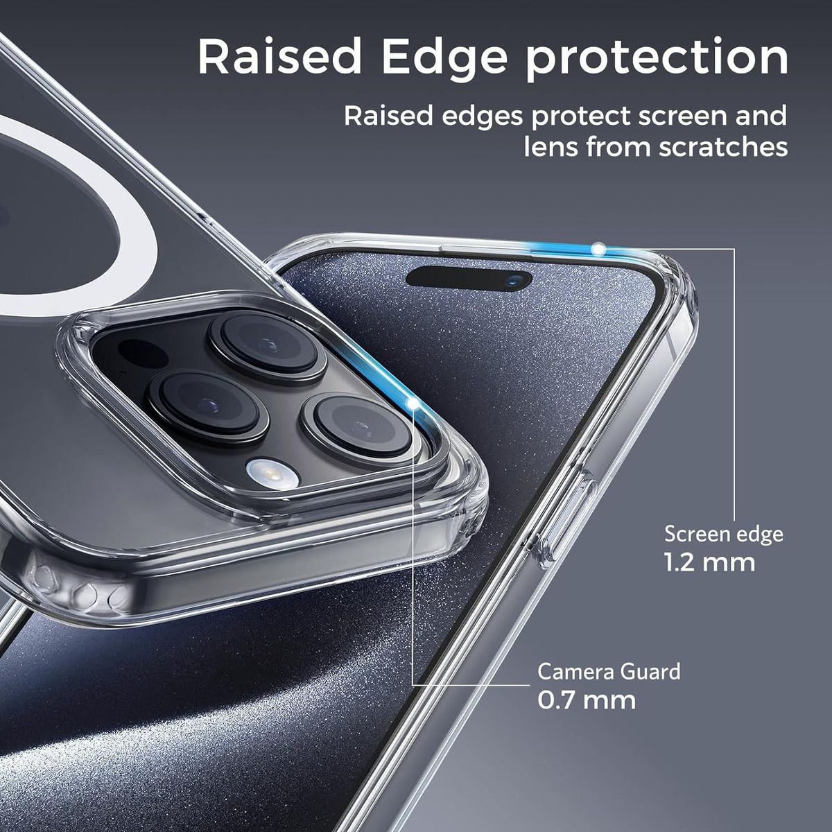 GENERICO - Case iPhone 15 Pro Max MagSafe - Transparente