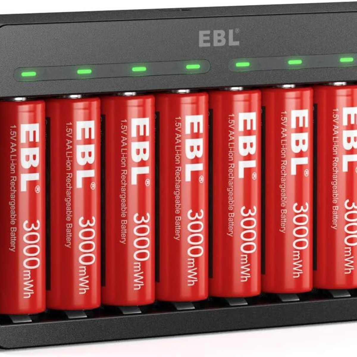 EBL - pilas de litio recargables AA 3000mwh -pack 8unidades