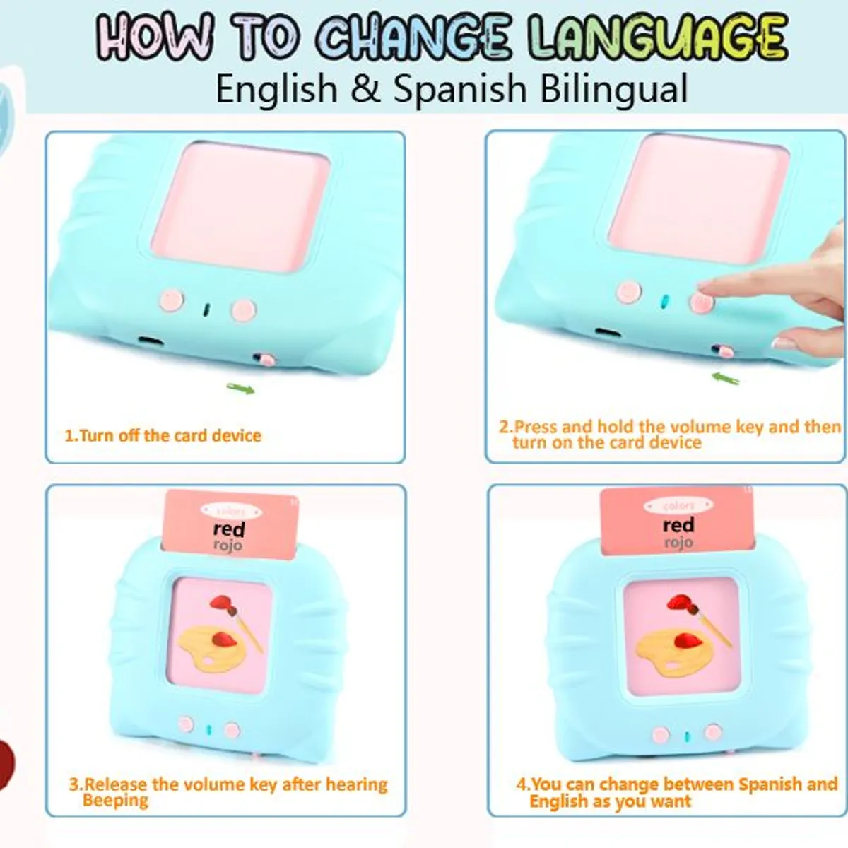 GENERICO - Juego lector de tarjetas interactivo estimulación lenguaje