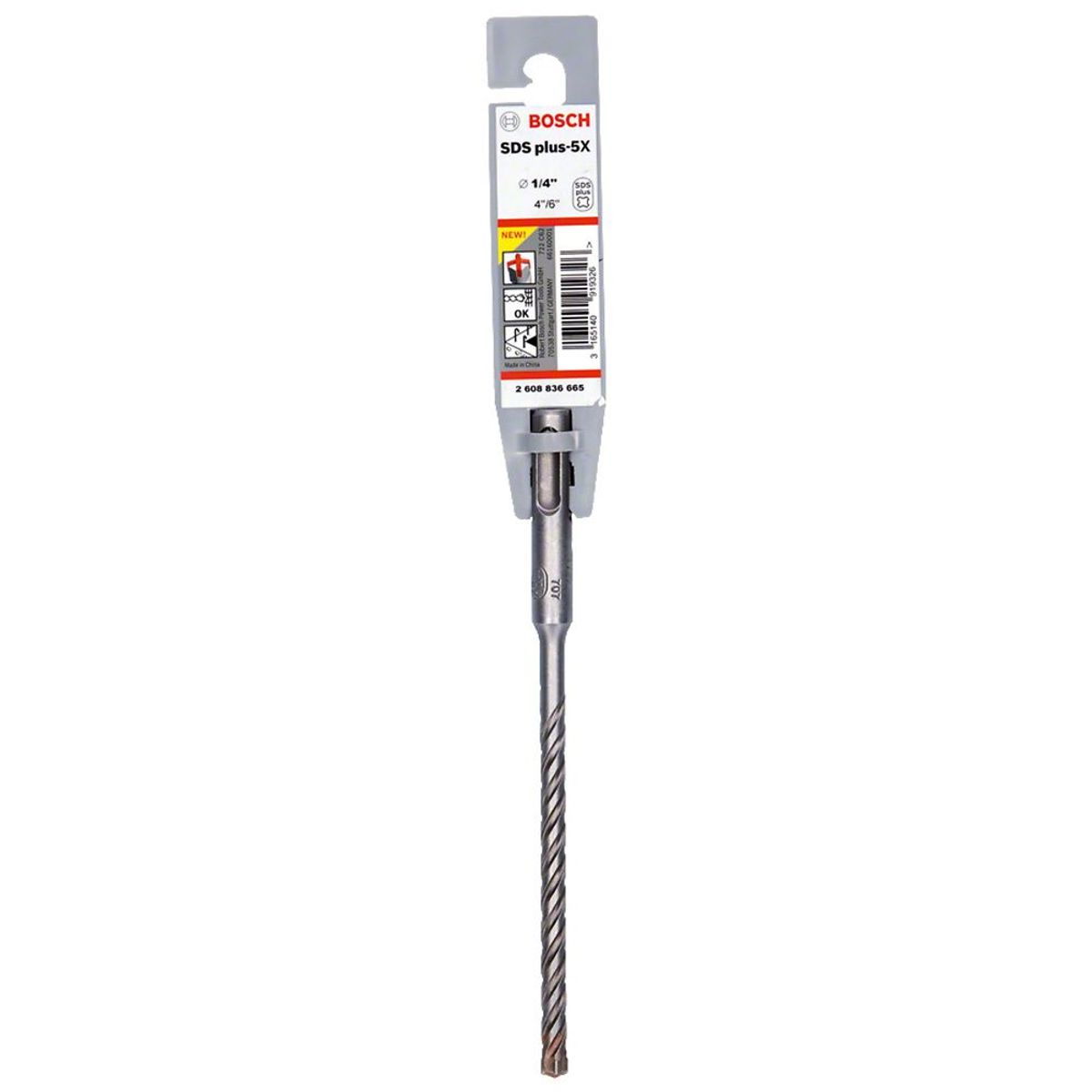 BOSCH - Broca SDS Plus-5X 6.4mm - 1/4"X4"X6"
