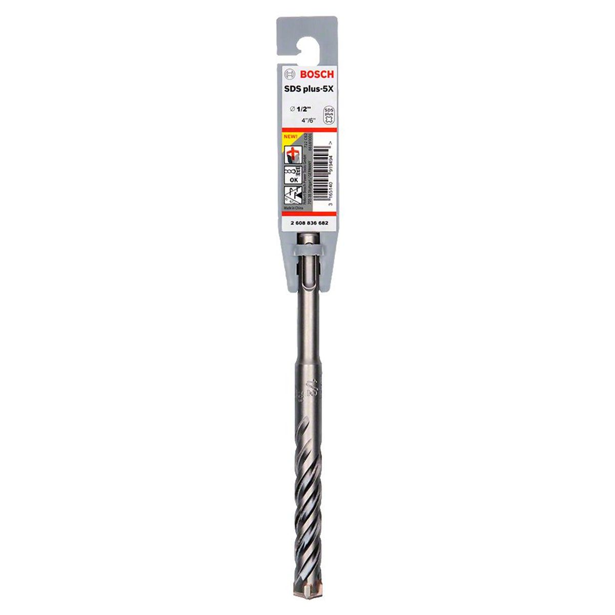 BOSCH - Broca SDS Plus-5X 12.7mm - 1/2"X4"X6"