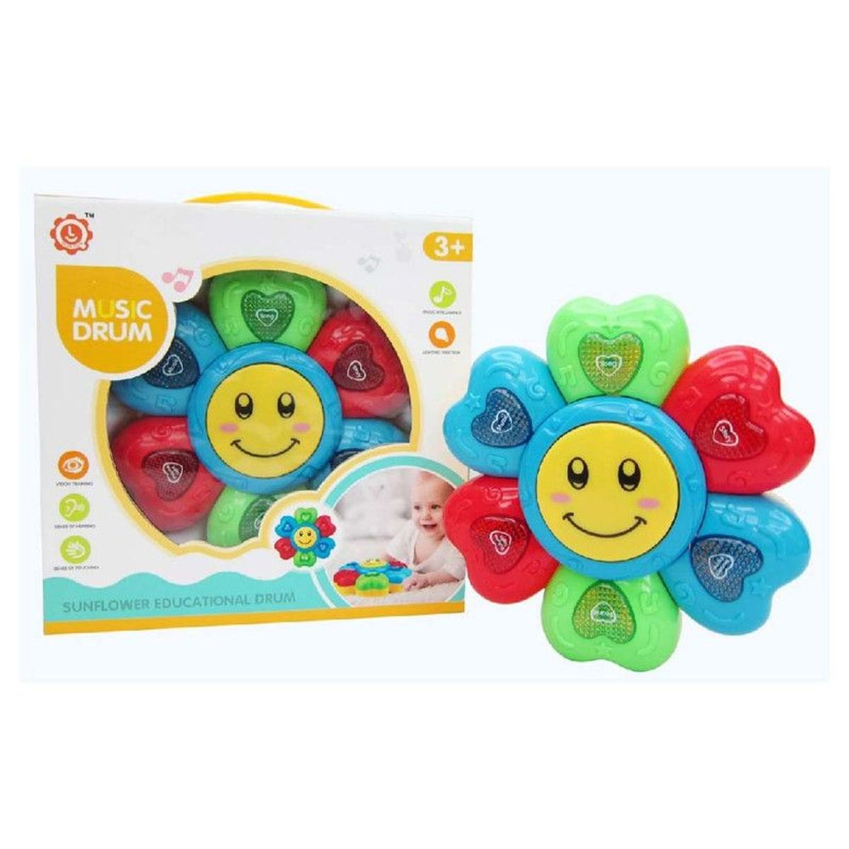 GENERICO - Juguete Didáctico Tambor Girasol