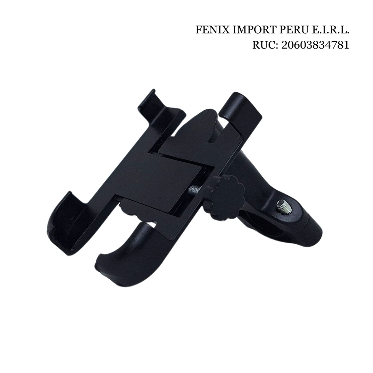 GENERICO - Soporte Celular Para Moto o bicicleta timon o Aluminio C-1 Negro