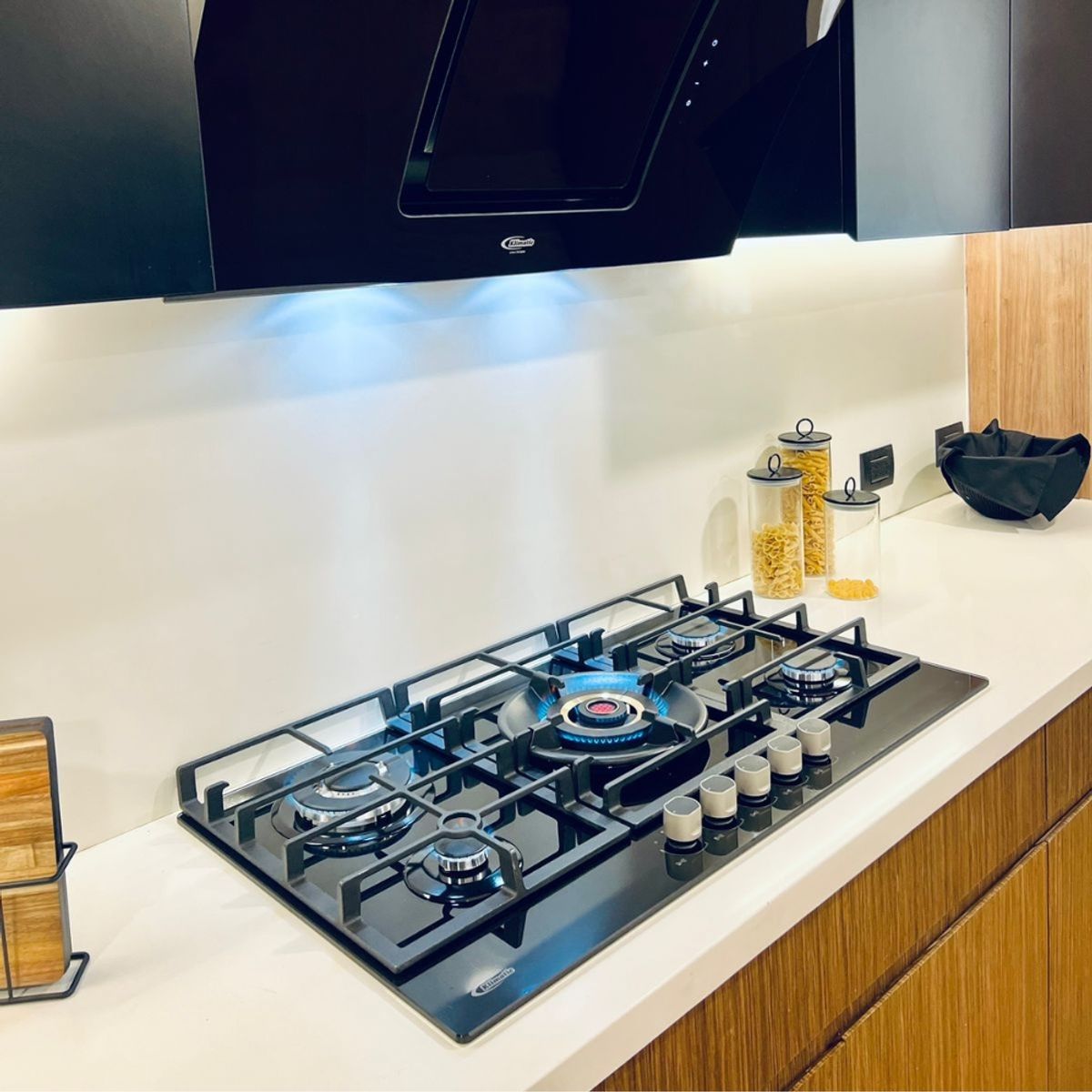 KLIMATIC - Cocina Empotrable a Gas 5 Hornillas Vulcano 5 Marca Klimatic