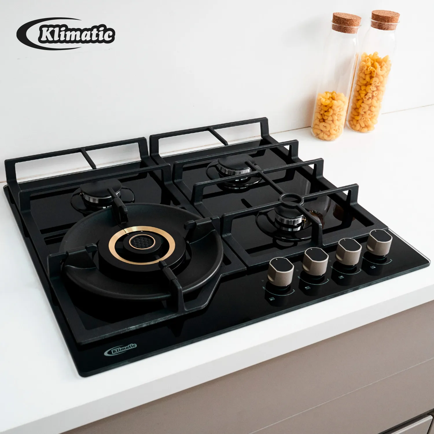 Cocina Empotrable a Gas Hornillas Vulcano Marca Klimatic