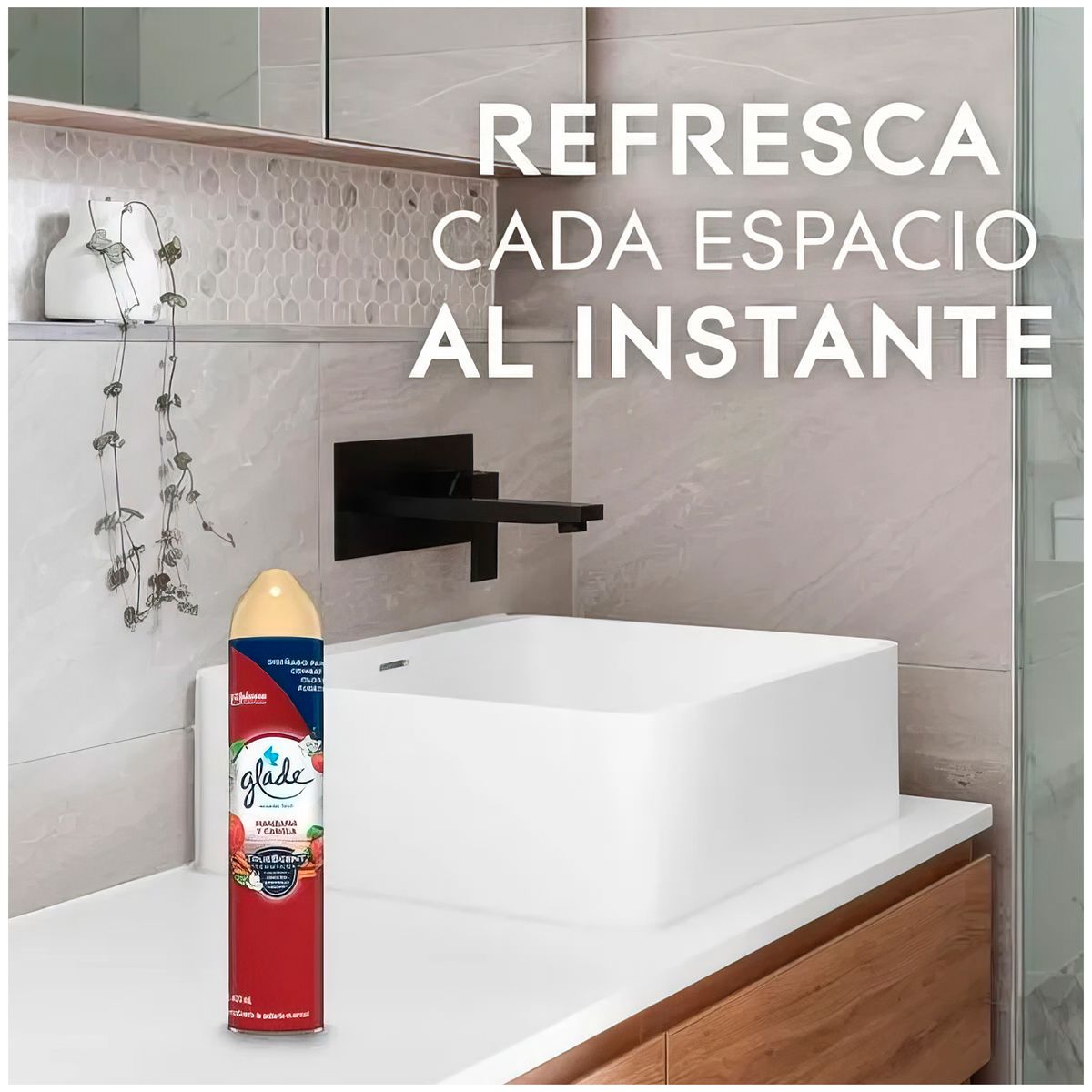 GLADE - Ambientador Glade Spray 400ml Manzana Canela