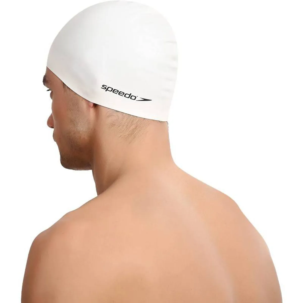 SPEEDO - Gorro para Natacion Speedo Plain Flat Blanco