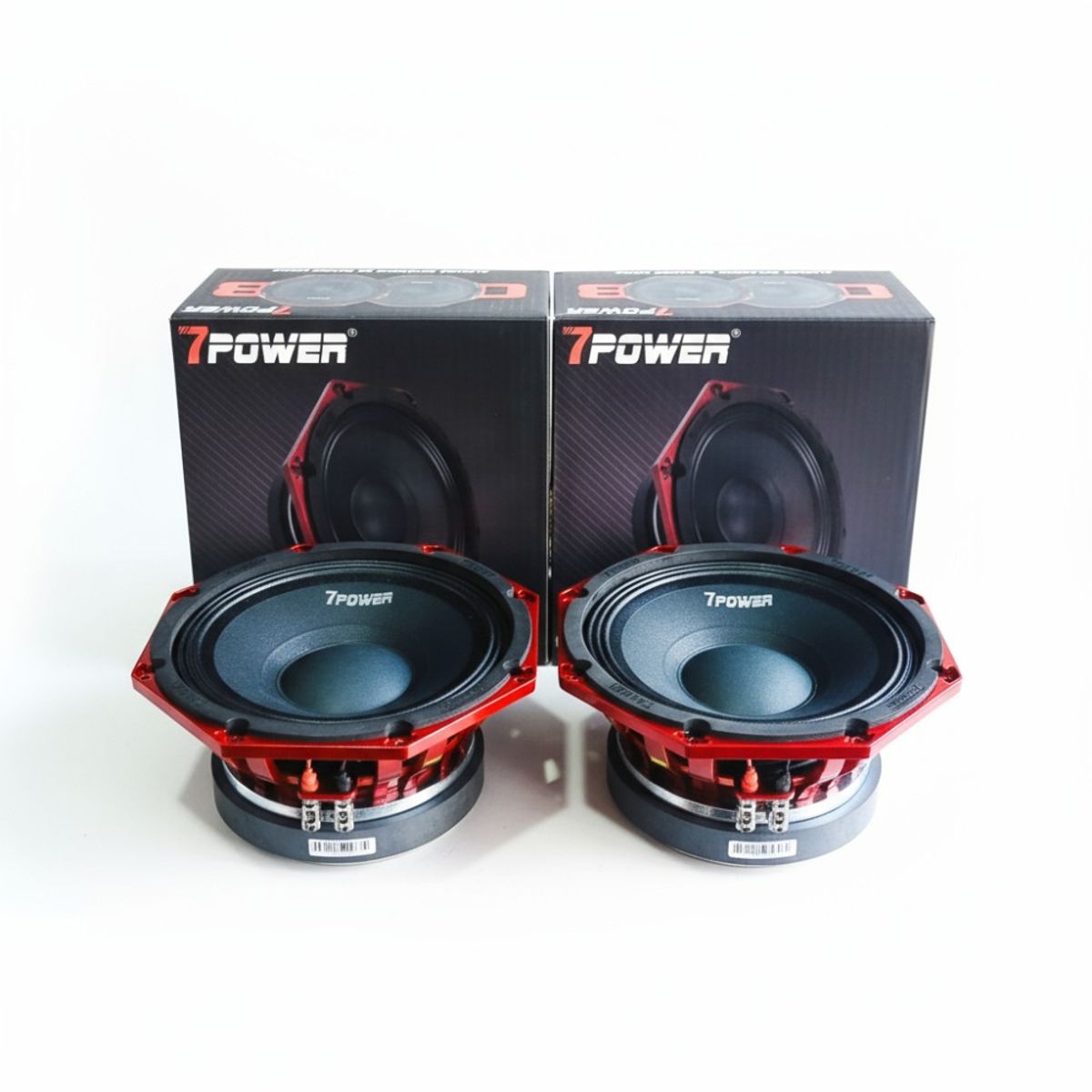GENERICO - Medio Mid Bass de Competencia Octagonal 8" 1000W 500 RMS 7 Power