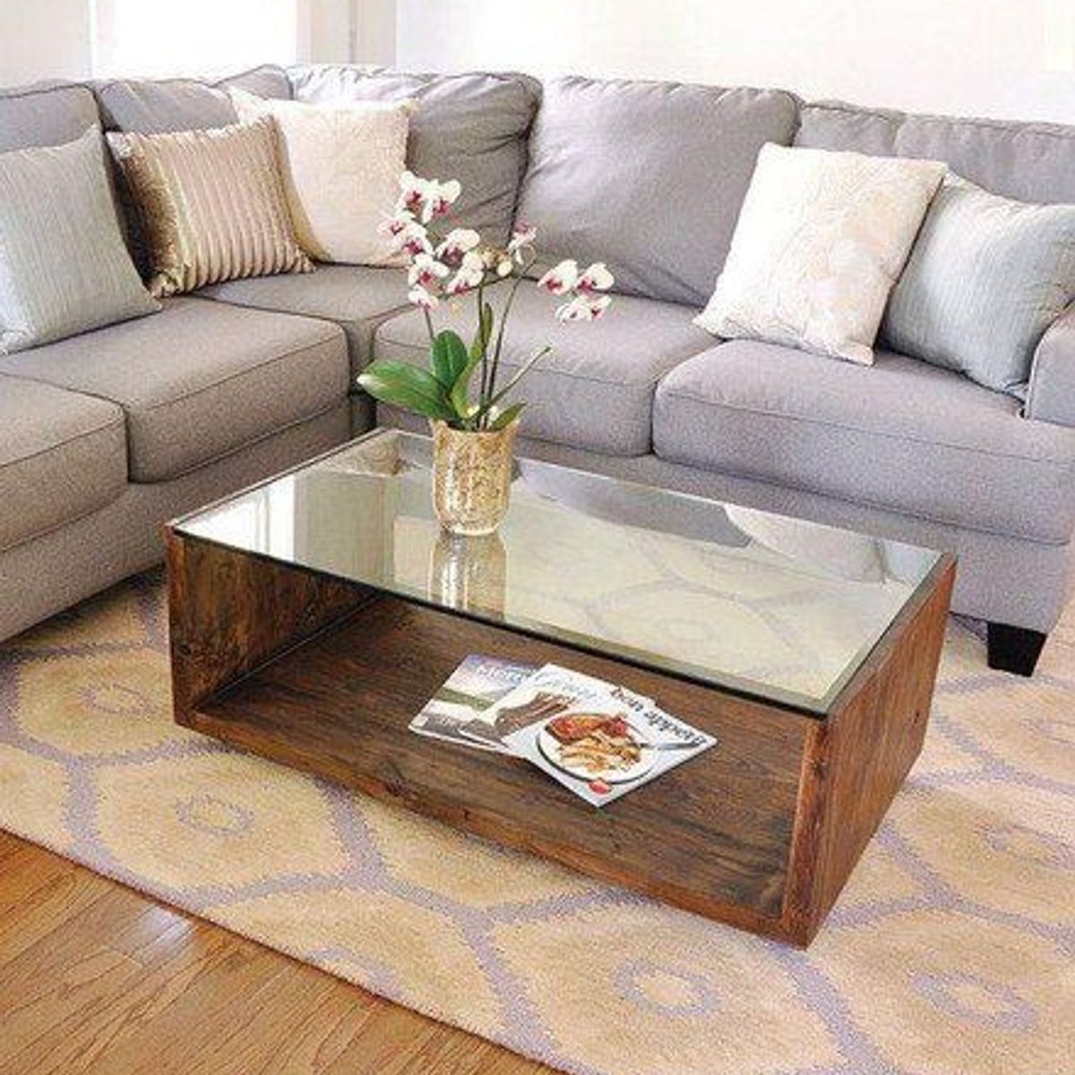 GENERICO - Mesa de Centro Croacia Mealmine Marrón Oscuro