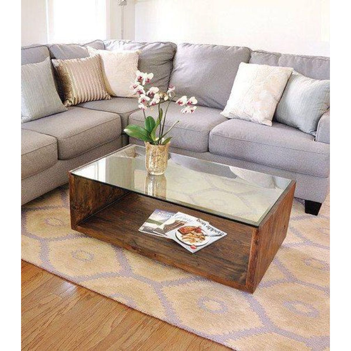 GENERICO - Mesa de Centro Croacia Mealmine Marrón Oscuro