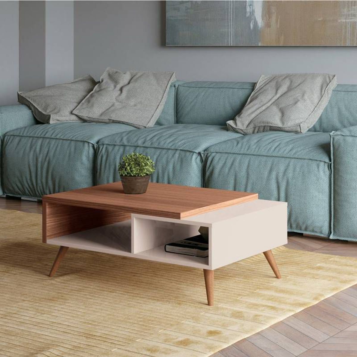 GENERICO - Mesa de Centro Marché Susana Marrón Claro