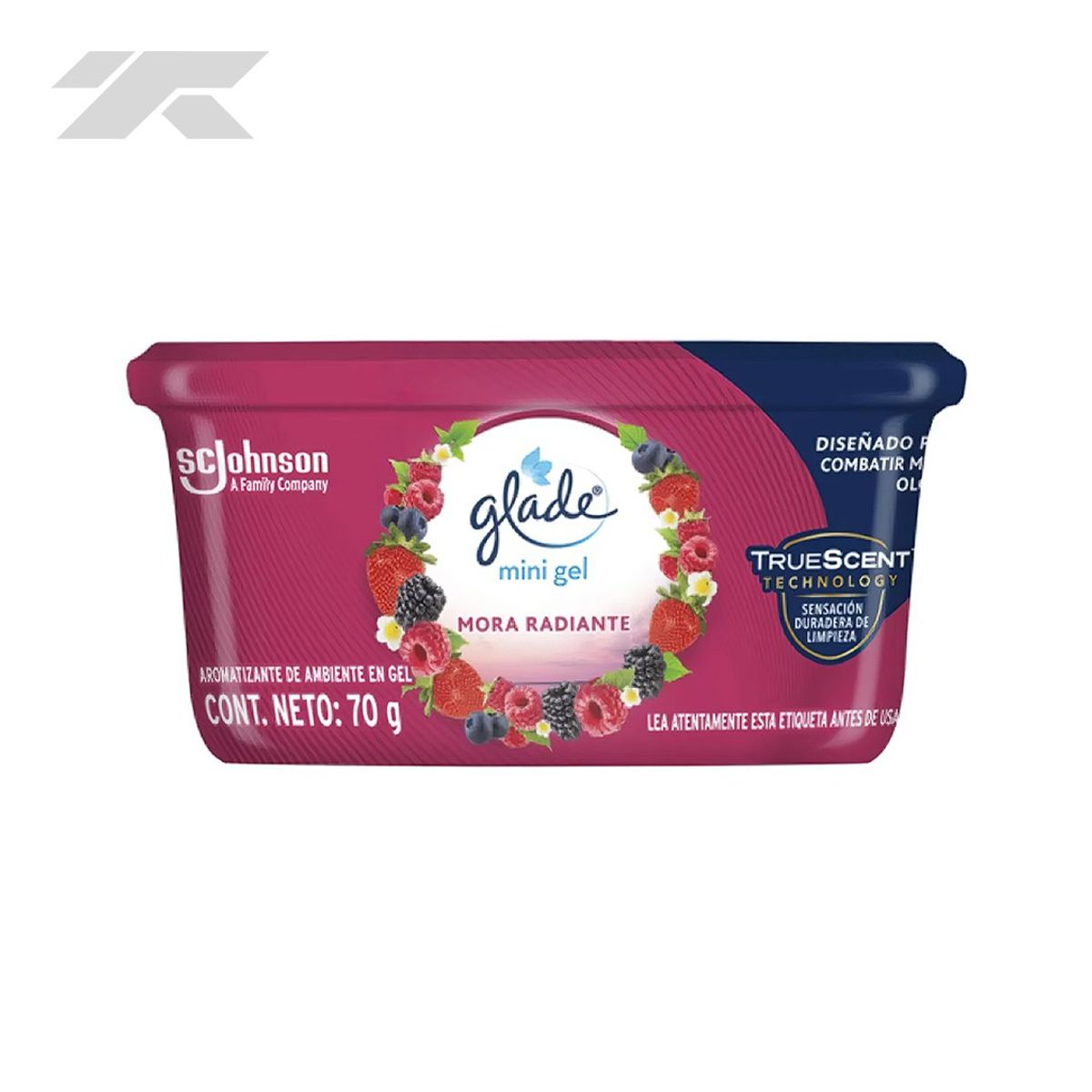 GLADE - Ambientador Gel 70g Mora Radiante Glade