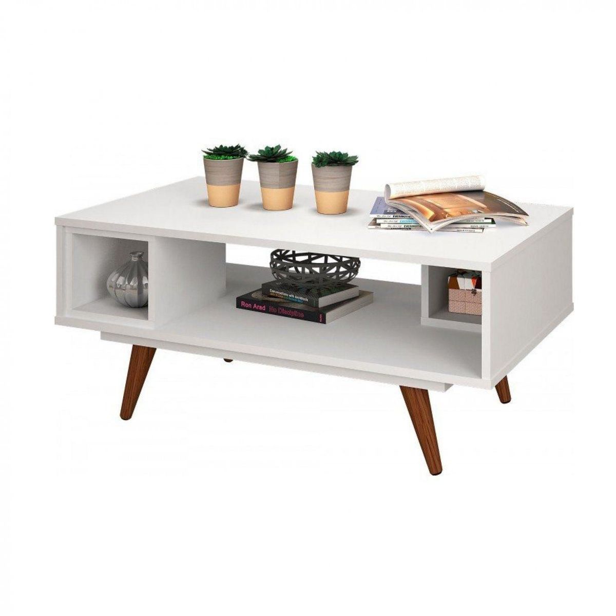 GENERICO - Mesa de Centro Retro Mafito Blanca