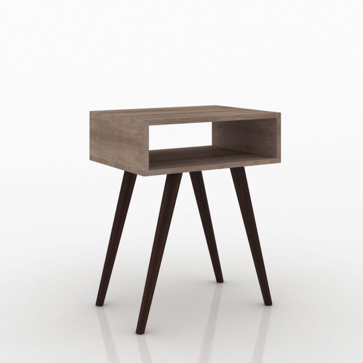 GENERICO - Mesa Auxiliar Cristina 1 nicho 46cm Rustico