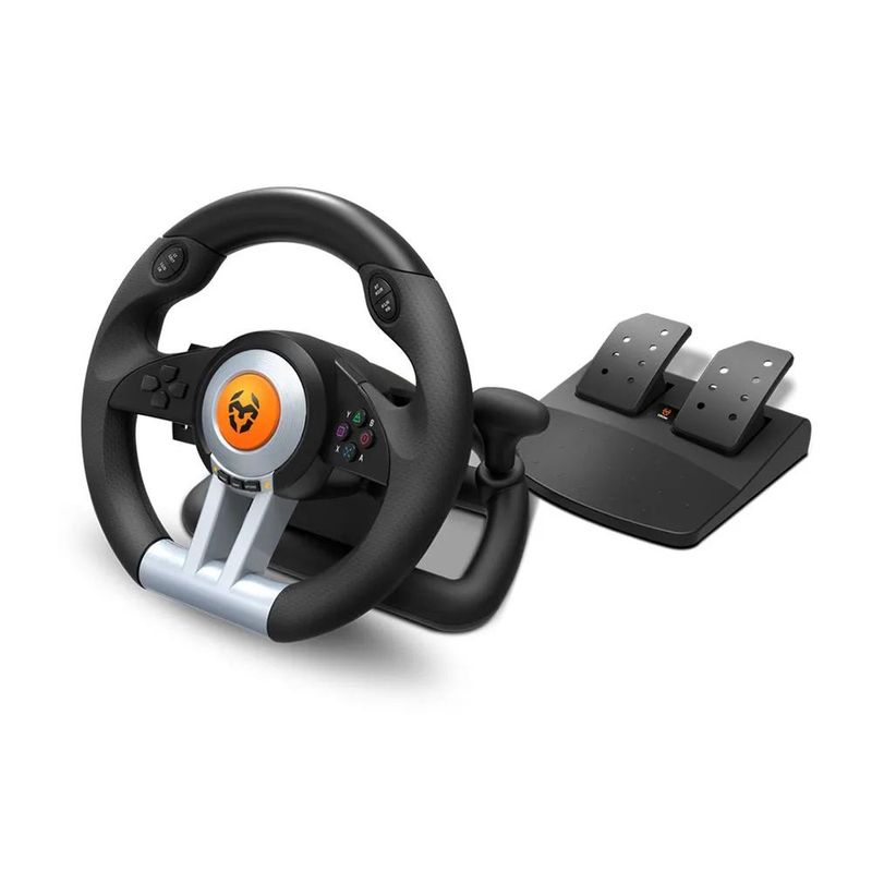 KROM - Timón Pedales  Palanca De Cambios Gaming Krom K-Wheel