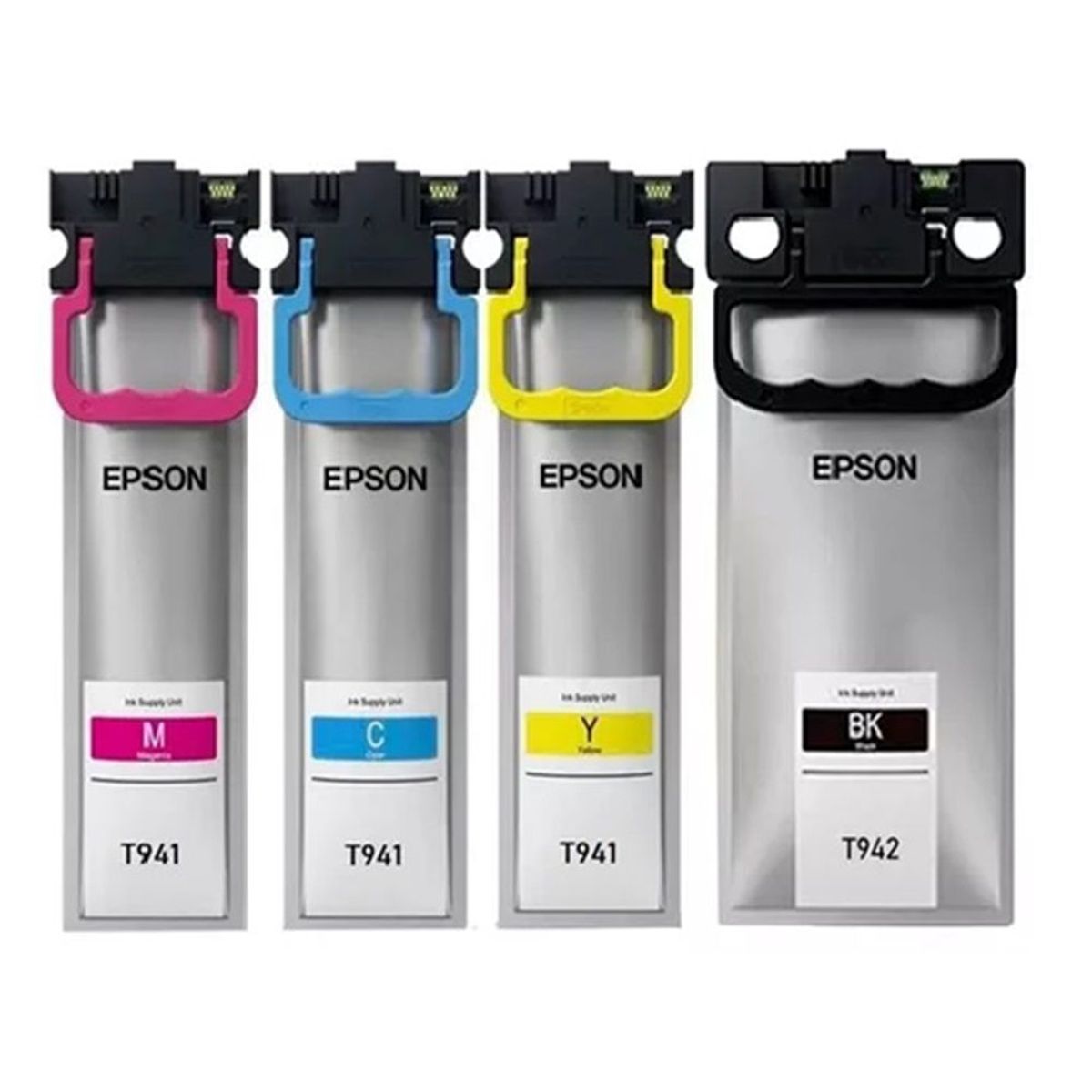 EPSON - Juego De Tinta Epson R04X Negro R04L Colores T941 Y T942 Para wf-C5710 wf-C5290