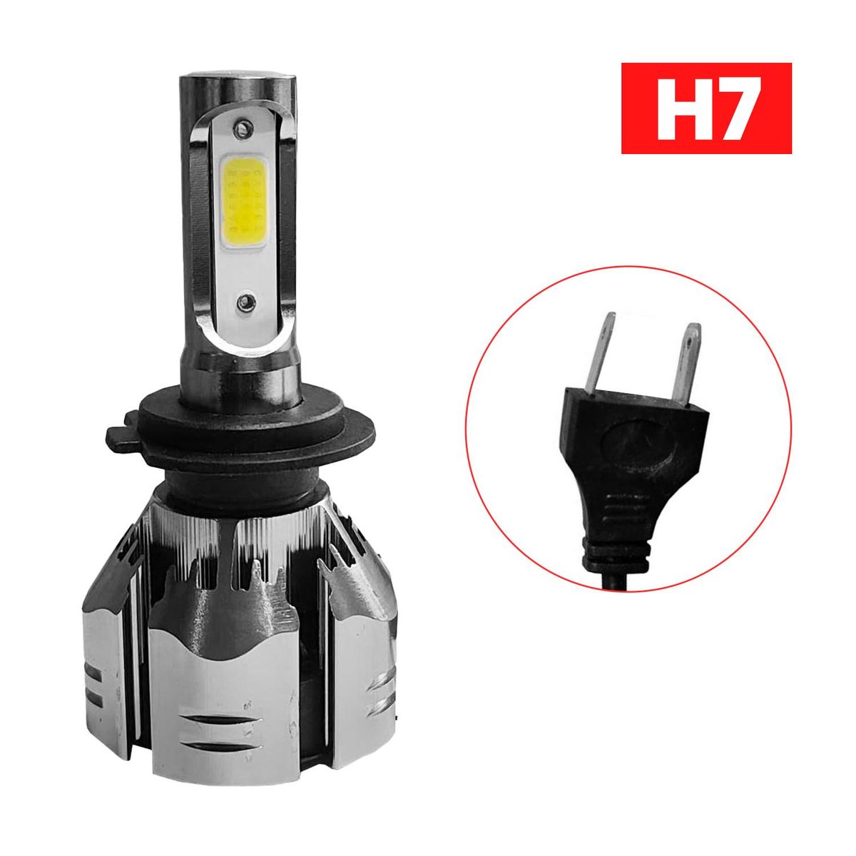 GENERICO - Kit Turbo Led H1 H3 H4 H7 H11 H13 9005 9006 880 12000lm/ R11