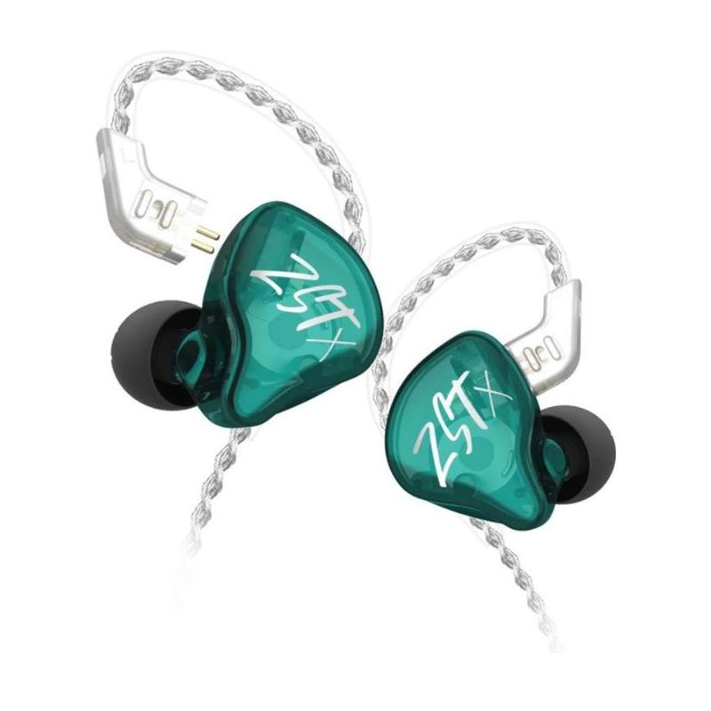 KZ - Audifonos KZ ZST X Verde Con Micrófono Originales Sellados