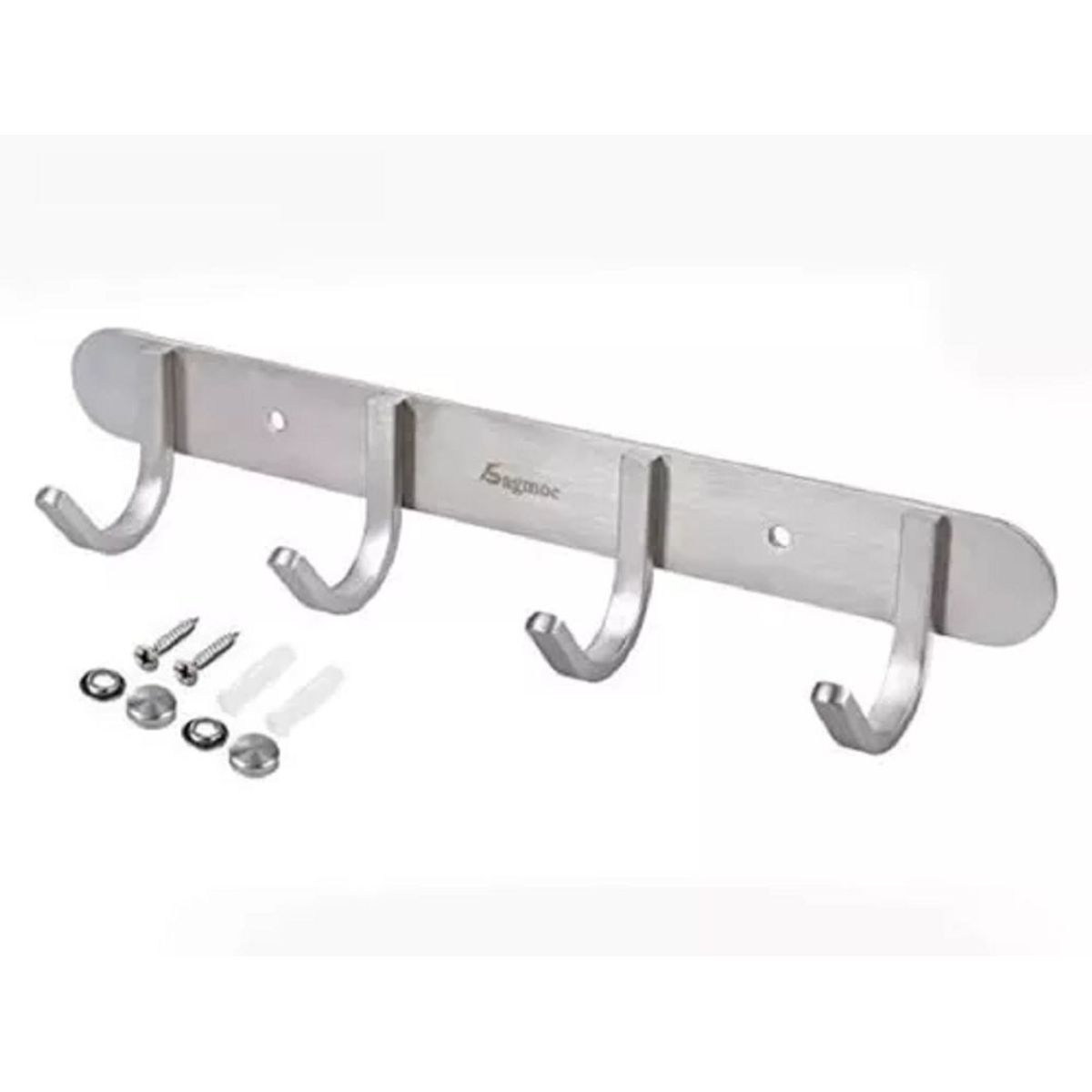 GENERICO - Pack X 2 - Percheros, Colgador De 4 Ganchos Acero Inoxidable