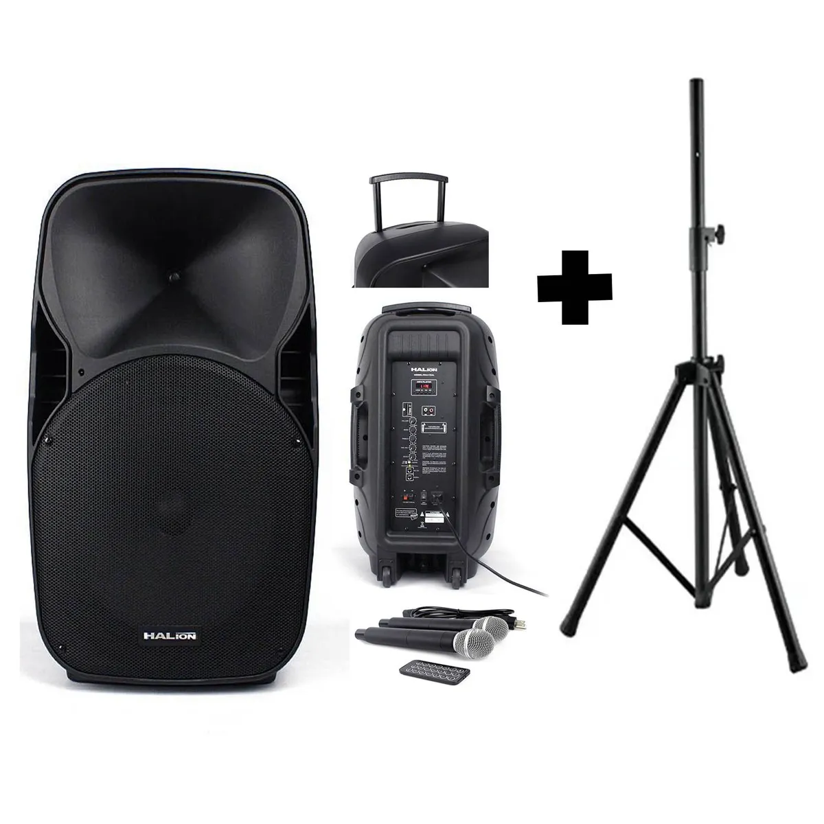 HALION - Combo Parlante Halion PHA15AL 800w + soporte SPS502M