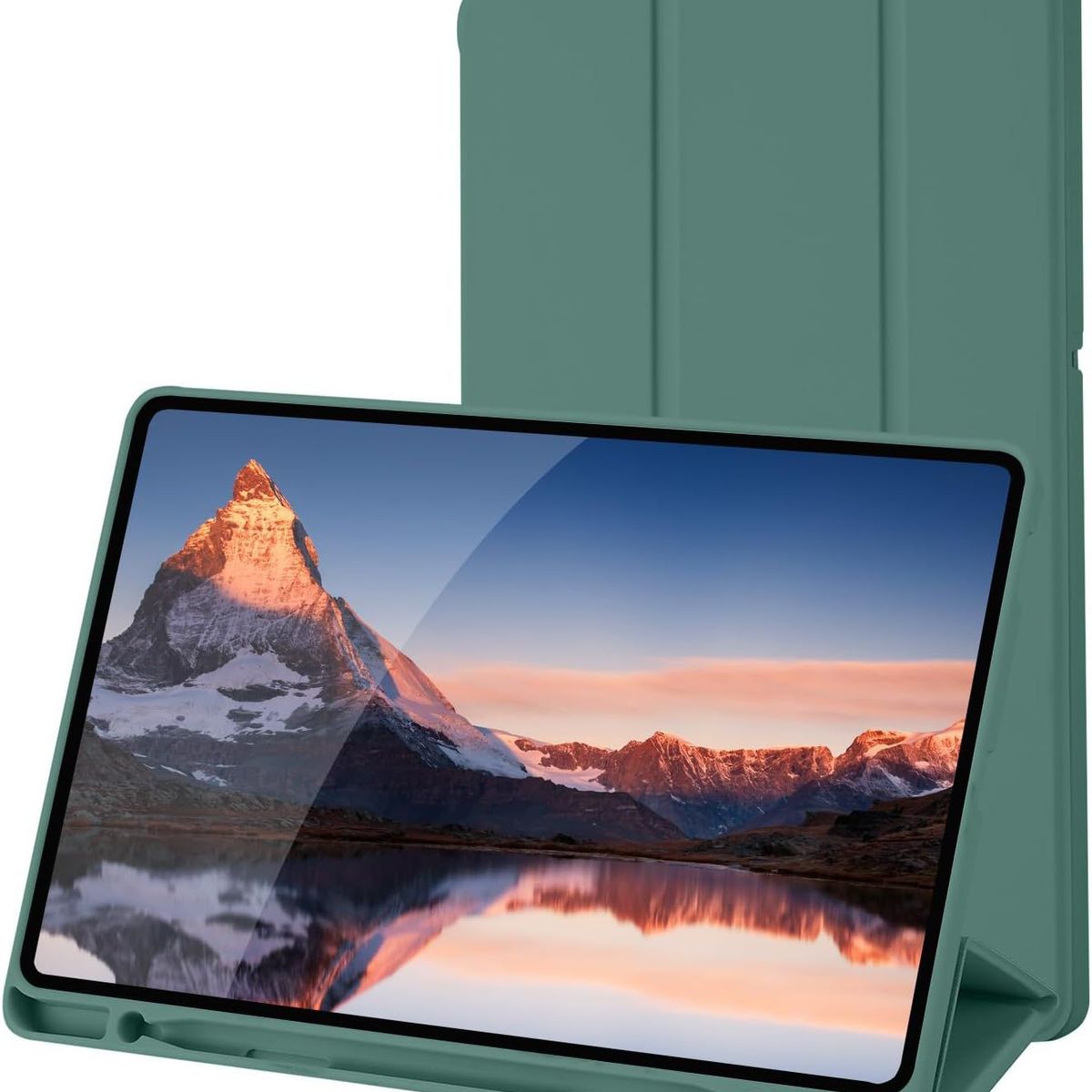 GENERICO - Funda Para Samsung Galaxy Tab S6 Lite 10.4  Con Portalápiz - VERDE