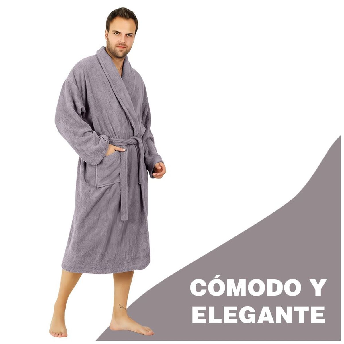 KELLER - Bata Albornoz Salida de Baño Talla L AZ2