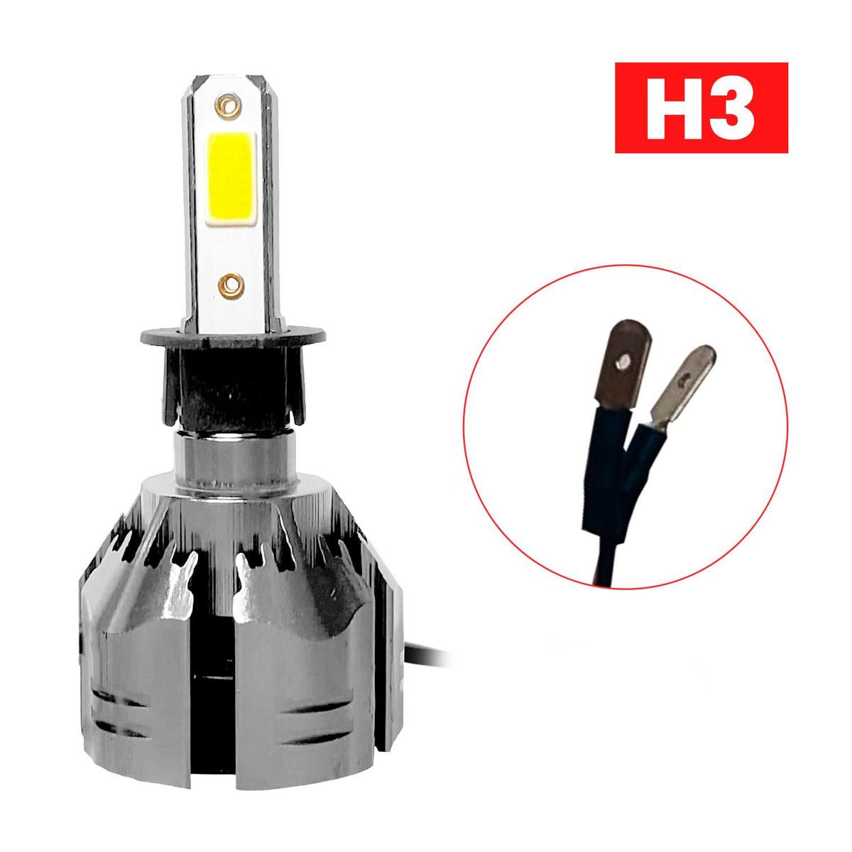 GENERICO - Kit Turbo Led H1 H3 H4 H7 H11 H13 9005 9006 880 12000lm/ R11