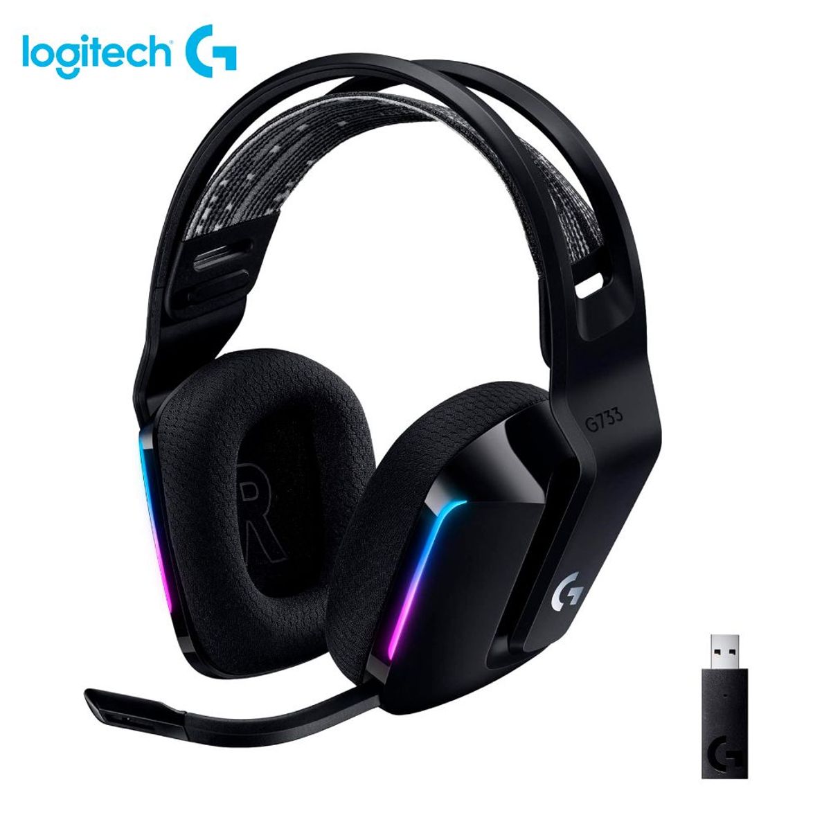 LOGITECH - Audifono con Microfono Logitech G733 lightspeed Black