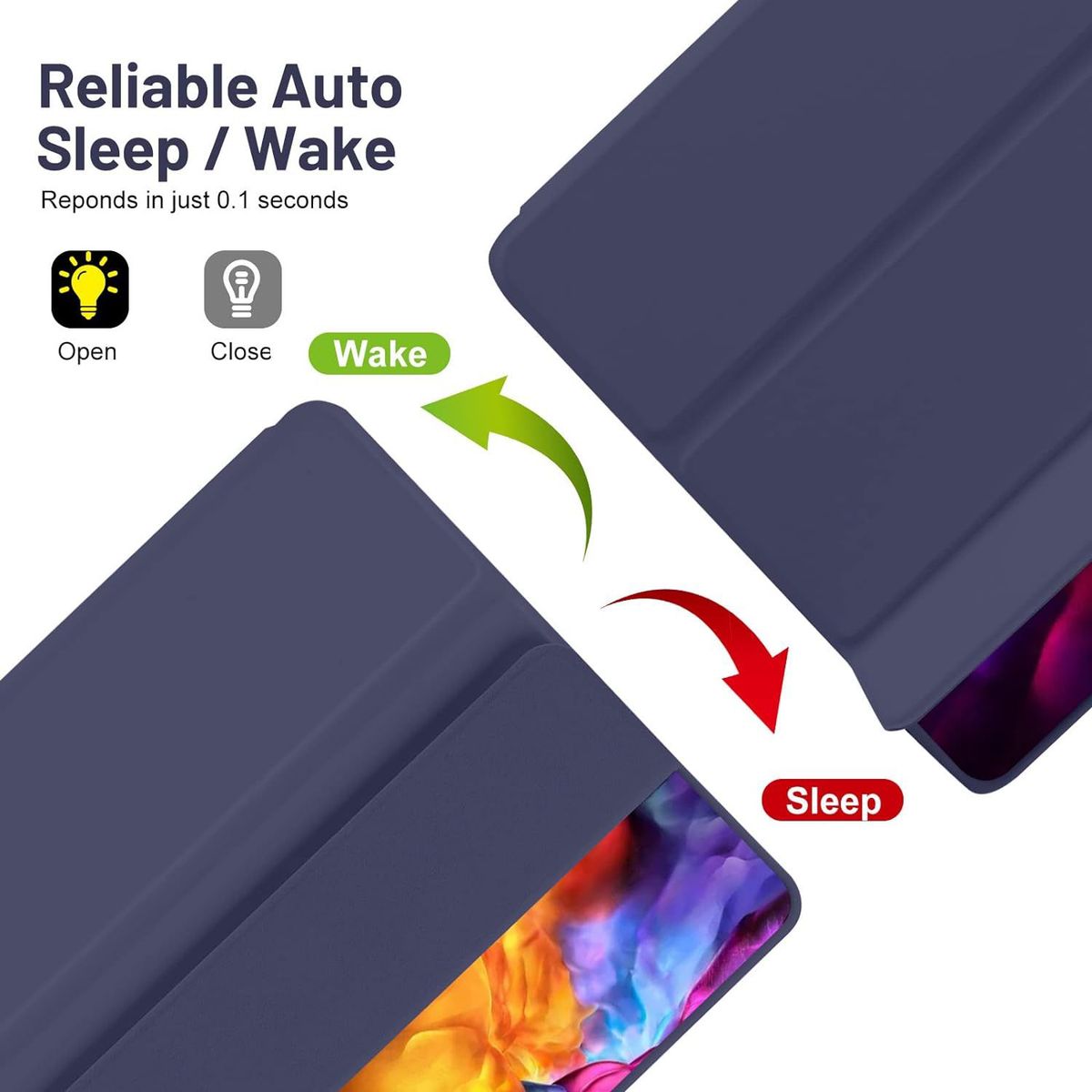 GENERICO - Funda Para Samsung Galaxy Tab S6 Lite 10.4  Con Portalápiz - AZUL