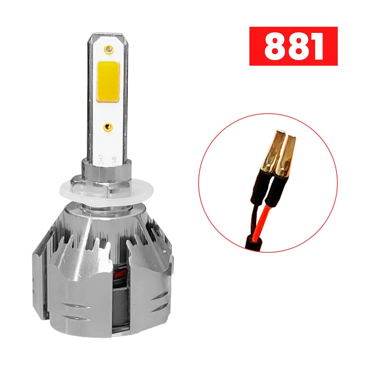 GENERICO - Kit Turbo Led H1 H3 H4 H7 H11 H13 9005 9006 880 12000lm/ R11