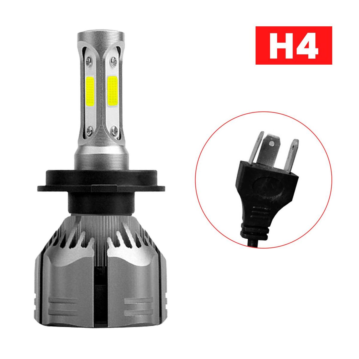 GENERICO - Kit Turbo Led H1 H3 H4 H7 H11 H13 9005 9006 880 12000lm/ R11