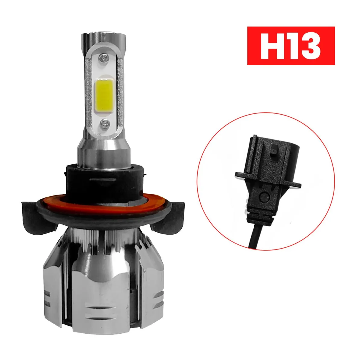 GENERICO - Kit Turbo Led H1 H3 H4 H7 H11 H13 9005 9006 880 12000lm/ R11