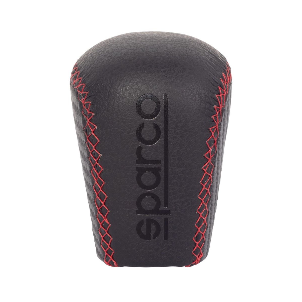 SPARCO - Perilla Pomo Palanca de Cambios Cuero Rojo Sparco
